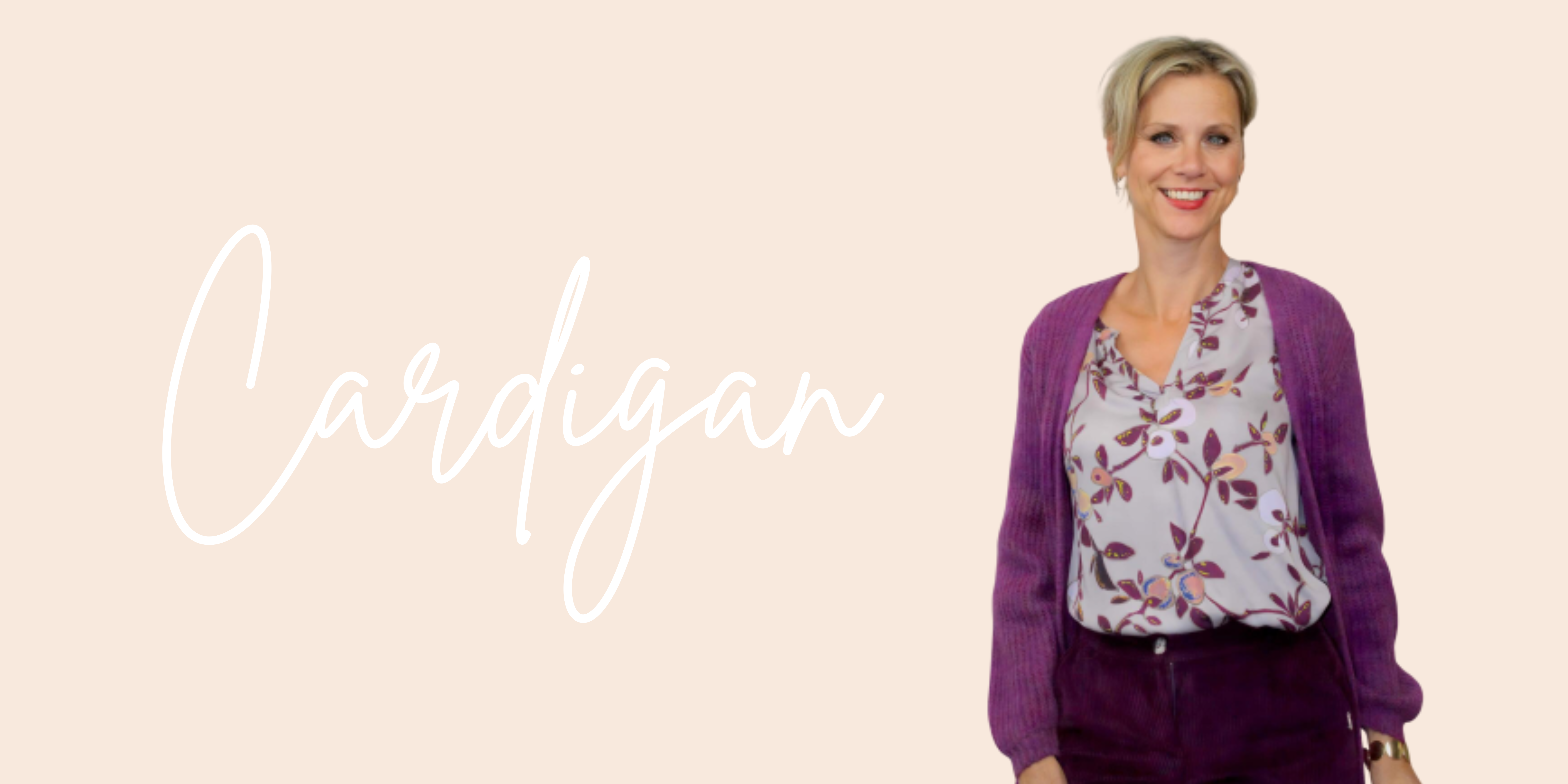 Model with Warm and Trendy Cardigan - Explore our cardigan category.